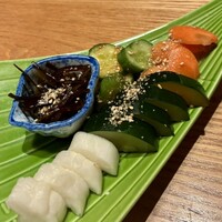 味工房まんま 別館 - 漬け物盛り合わせ