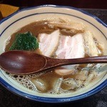 烈志笑魚油 麺香房 三く - かけラーメン（800円）