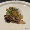 じき 宮ざわ - 焼鱧､舞茸､シャインマスカットとデラウェアの柑橘ジュレ掛け
