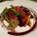 ビストロ ダイア - 群馬県産A5等級黒毛和牛ランプ肉、鴨フォアグラ