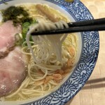 自家製麺 のぼる - 細麺ですな
