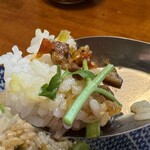 富安茶楼 - パクチーは茎もうまい！唐辛子の漬けたの（後で写真あり）ともよく合いました。