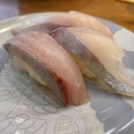 市場ずし 魚辰 - 白身3貫