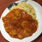 四川食府 - エビのチリソースチャーハン（９８０円）２０１４年１１月