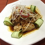 四川食府 - ゆで豚肉のニンニク和え（２８０円）２０１４年１１月