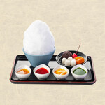 豊洲 ふくらすずめ - ふくらすずめのかき氷プレート