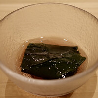 不動前 すし 岩澤 - 金時草のお浸し