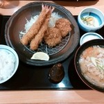 かつ丸 - 海老フライとヒレカツ！