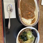 山田うどん - カツカレーセット