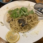 鯖乃家 - サババジルパスタ
      ちょっとシヨッペかった。　でもコレもまた喰いたい逸品。　