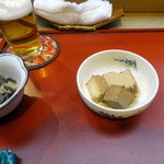 さかもと - 厚揚げと鮪煮