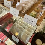 和菓子司 なぎら長春堂 - カウンター上の和菓子