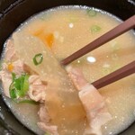 とんかつ神楽坂さくら - 豚汁に変更
