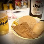 イマナカ酒店 - 大瓶480円、おでん各110円