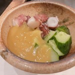 松吟庵 - タコ酢味噌
