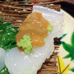 北新地 湯木 - 造里　イカ、このわた