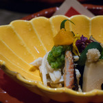 北新地 湯木 - 座月膳　蒸し鮑、渡り蟹