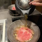 北海道焼肉 北うし - お出汁かけて