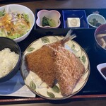 最上階 夜景 居酒屋 空海 - 鰺フライ定食