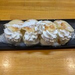 くしや - 新メニューの杏仁豆腐焼きまんじゅう