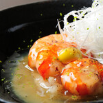 二升五合 - 焼き蓮根万頭 銀餡かけ