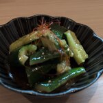 酒旬菜 しあわせ - たたきキュウリ