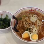 蒙古タンメン中本 - ゴモミ＋ほうれん草