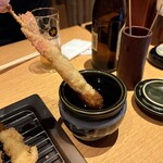 山形蕎麦と串揚げのお店 焔蔵 - 二度漬け禁止タレ