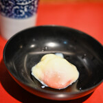 てんぷら 天杉 - 《名古屋交址雞（なごやコーチン）》"溫泉蛋（おんせんたまご）"、御開帳（ぱかッ©毒さま✨.:*ﾟ:.｡:.）