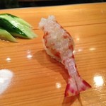 天寿し - 車海老 (半茹で)