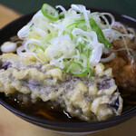 天亀そば - ゲソ天そば@税込570円＋茄子天