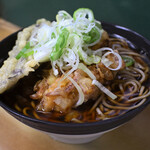 天亀そば - ゲソ天そば@税込570円＋茄子天