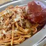 カフェテラス ポンヌフ - ハンバーグスパゲティセット