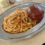 カフェテラス ポンヌフ - ハンバーグスパゲティセット