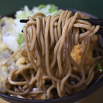 天亀そば - ゲソ天そば@税込570円＋茄子天