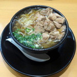 絢 - ミニ豚ほぐし醤油ラーメン500円