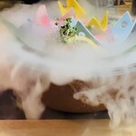 森羅 - 蓋を開けると新鮮なお刺身が