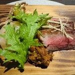 森羅 - 焼き加減最高の国産牛をピリ辛味噌で