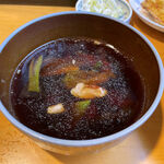 手打うどん 松屋 - 常温で甘味は控えめ。