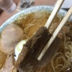 大勝軒 - 叉焼厚さ2~3㎜程、他は1.5㎜程