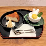 よし庵 - チーズケーキとお月見プリン