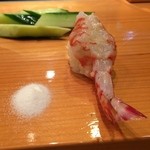 天寿し - 車海老（半茹で）