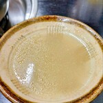 やすだ - 大将自ら作ってくれる〆スープ