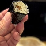 鮨 難波 - こんなふうにオリーブオイルにたんぷり浸して。