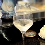 鮨 難波 - おまかせ＃１ 難波山では毎回おまかせ。 だいたい富山の名酒から半合ごとにセレクトしてくれます。