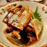 富岡一丁目の夕陽 - 20251016秋刀魚の山椒煮680円