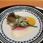 米倉 - 鰆のムニエル カリフラワーともみじ大根のソース