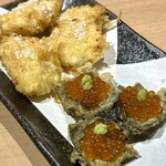 天ぷらと寿司 こじま - フグ　いくらのカナッペ