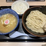 つけめん 章 - つけ麺並盛 味玉 ライス