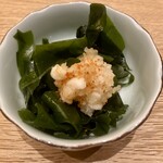 小皿のまぐろとさば。 - 